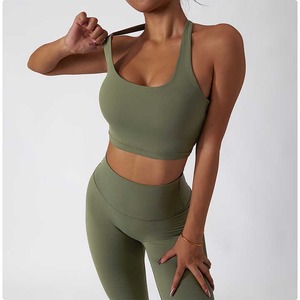 Conjunto Deportivo para Mujer, de Secado Rápido, Ajustado, Resistente a Impactos, Cintura Alta, para Yoga, Running, Fitness, Gimnasio y Actividades al Aire Libre, AS-YS-38 - Product Image 4