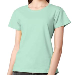 Camiseta de Mujer de Calidad de Exportación, Personalizada, de Algodón y Poliéster, Manga Corta, Fabricante de Ropa Deportiva al por Mayor OEM - Product Image 1