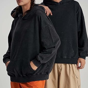 Sudadera de punto de poliéster negra lisa con cuello alto, hombros caídos y manga larga, estampada, antiencogimiento, de talla grande para mujer, ideal para otoño. - Product Image 5