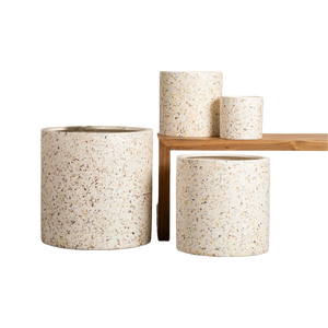 Maceta Moderna de Lujo con Diseño de Terrazo, Maceta Grande de Cemento, Minimalista, Diferentes Tamaños, para Interiores y Exteriores, Decoración del Hogar - Product Image 1