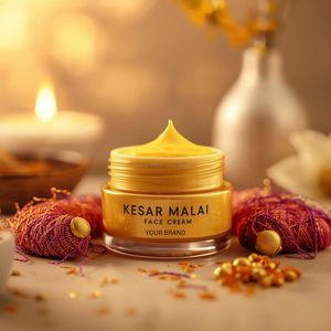 Crema Herbal Kesar Malai, Hidratante Facial de Marca Privada, Fabricante de Pedidos al por Mayor, Tubo de 80 ml, Alta Calidad, Directo de Fábrica - Product Image 1