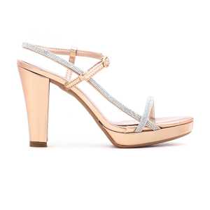 รองเท้าแตะเจ้าสาวสีพีชส้นแฟนซี FN5371 - Product Image 2