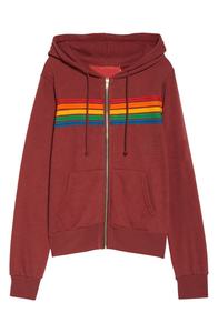 Custom Style Women Outdoor Fashion Hooded Sweat Shirt Long Sleeve Striped Full <b>Zip</b> <b>up</b> <b>Hoodie</b> - Product Image 5