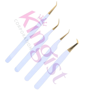 Ensemble de pinces à cils isolées en gros, pinces à cils volume les plus vendues, pinces à cils en acier durable personnalisées pour extensions de cils - Product Image 4
