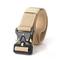 Ceintures de sécurité utilitaires personnalisées, durables et économiques, vente en gros professionnelle, tactiques, pour activités de plein air, protection en cuir, coton et nylon