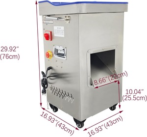 เครื่องตัดเนื้อเชิงพาณิชย์พร้อมใบมีด 5 มม., เครื่องตัดเนื้อไฟฟ้าสแตนเลส 1500W, เนื้อหมู, เนื้อวัว, เนื้อแกะ, อาหารดอง - Product Image 3