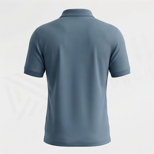 เสื้อโปโลผู้ชายสำหรับเล่นกอล์ฟช่วงฤดูร้อน ระบายอากาศได้ดี ผ้าฝ้าย ขนาดใหญ่พิเศษ ลายเรียบ ผ้าเจอร์ซีย์อัดแน่น เสื้อกีฬา พร้อมปักโลโก้ตามสั่ง - Product Image 2