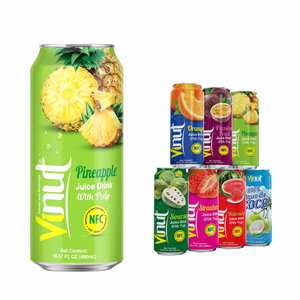 Bebida de jugo con sabor a variedad de 490ml sin azúcar, con pulpa, Etiqueta Privada, muestra gratis Exportación de Vietnam - Product Image 1