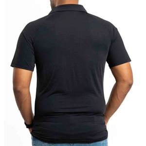 Camiseta de Manga Corta para Hombre y Mujer, 100% Algodón, Transpirable, Tejida, Antiarrugas, con Bolsillo, Color Blanco Liso, Colección de Verano - Product Image 3