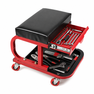 Rolling Mechanic Garage <b>Tool</b> Chest with <b>Drawer</b> <b>Tool</b> Tray, Heavy Duty Creeper Stool with Wheels for Automotive Repair GAPGAR023 - Product Image 1