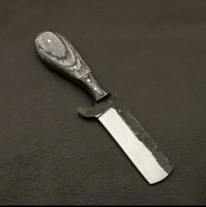 Couteau en acier au carbone avec manche en bois, multifonctionnel, à bord droit, qualité DIY, OEM pour le travail du bois, 16,4 cm - Product Image 3