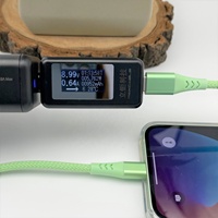 Cable Tipo-C Certificado MFI con Conductor de Cobre Puro, Blindaje Trenzado Metálico, Carga Rápida para iOS y Computadora - Opciones de 1m/3 pies y 10 pies