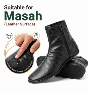 Men Women Unisex <b>Black</b> Sheep Skin Leather Seamless Support Standard <b>Thickness</b> Ankle Winter <b>Socks</b> Fleece Lined Cuff Custom Logo - Product Image 6