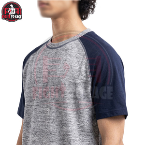 เสื้อยืดแร็กแลนสีทูโทน คุณภาพดีจากซัพพลายเออร์ชั้นนำ พร้อมโลโก้ของตัวเอง บริการ OEM ODM สำหรับเสื้อผ้าสตรีทแวร์ผู้ชาย - Product Image 6