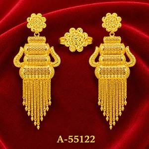 MOLL JEWELLERS ต่างหูรูปหัวใจชุบทองสำหรับผู้หญิงหรูหราโลหะผสมสังกะสีเครื่องประดับปาร์ตี้ 55117 - Product Image 4