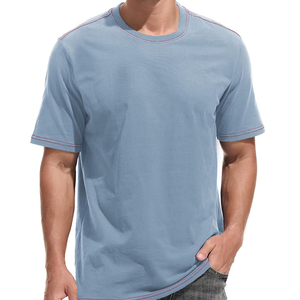 Camiseta al por mayor personalizada con el logotipo de tu marca, 100% algodón, camiseta lisa para hombre, camiseta informal para hombre, camisetas transpirables. - Product Image 6