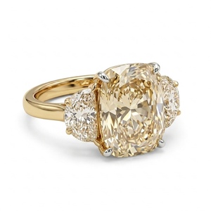 Anillo de Boda de Diamantes de Oro Amarillo de 9K con Certificado IGI Premium, Diseño Simple, Acabado Brillante, Joyería para Uso Diario, Regalo Atemporal - Product Image 3