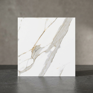 Carreaux de sol en porcelaine effet marbre brun Breccia 600x600mm polis antidérapants résistants aux acides pour les intérieurs de hall - Product Image 3
