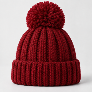 Custom Winter Pom Pom Knitted <b>Beanie</b> <b>Hat</b> Warm Chunky Ribbed Cuff Soft <b>Wool</b> Look Wholesale OEM ODM Unisex Streetwear - Product Image 2