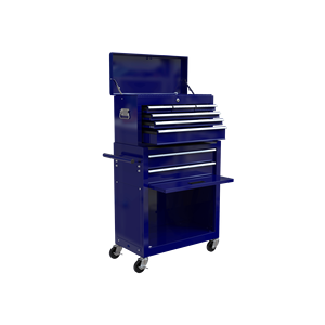 BLUE 8-Drawer <b>Rolling</b> <b>Tool</b> Chest with Wheels High Capacity <b>Tool</b> Storage Cabinet - Product Image 4