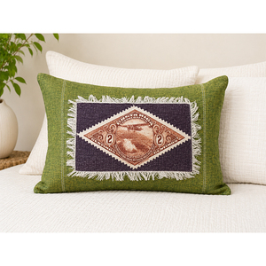 Luxury 100% Cotton Rectangle Decorative Throw Pillow <b>Cover</b> | Premium Printed Washable Zipper Closure Home Decor Elegant Accent - Product Image 1