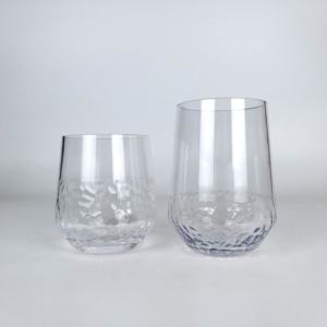 Verre à boire acrylique martelé sans pied - Product Image 2