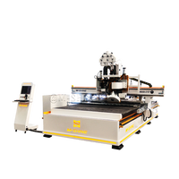 Routeur CNC M-shine MS50-2137 avec unité de perçage à lame de scie, machine automatique de traitement du bois pour meubles