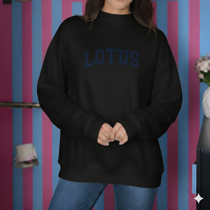 Sweat-shirt ample en molleton brodé pour femme, col montant, toutes saisons, décontracté et confortable - Product Image 1