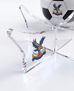 Deluxe Artfulcosmos AB-01 Acrylic Ball <b>Stand</b> Customized Color Logo UV Offset Printing for Footballs Display - Product Image 3