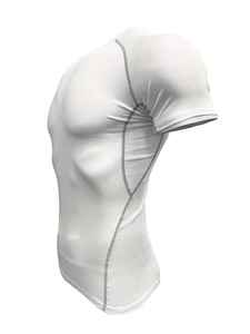 Nouveau design de maillot de compression sportif pour homme, coupe ajustée, pour l'entraînement performant, haut de compression athlétique avec design ajusté. - Product Image 3