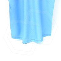 Seragam Jersey Baseball Pria Kancing Depan Warna Biru Muda Bahan Polyester Bernapas Logo Nomor Dewasa Pakaian Olahraga Tim Set Seragam Kustom Grosir