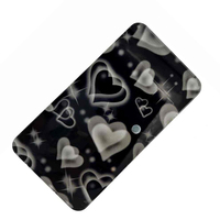 Support de colle pour cils rectangulaire 2-en-1 grande capacité, antistatique, écologique, en acrylique professionnel