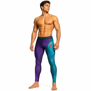 Leggings pour hommes durables, fabriqués avec des matériaux extensibles de qualité supérieure, offrant des performances fiables, un confort optimal et une qualité durable, OEM. - Product Image 1