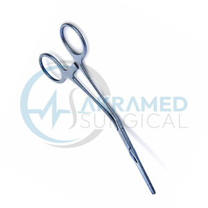 Pinza Vascular Pediátrica Cooley de 16 cm, 6.25, Mandíbulas Atraumáticas, Vástago Angulado, Titanio, Acero Inoxidable, Instrumento Quirúrgico con Certificación CE - Product Image 1