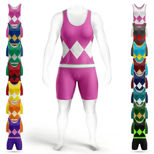 Traje de compresión sin mangas para hombre, ropa deportiva, singlet de lucha libre, venta al por mayor, marca privada, apto para todas las estaciones - Product Image 1