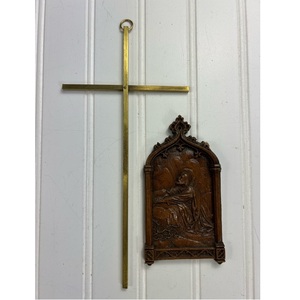 Handcrafted Antique Brass Cross <b>Box</b> For Religious <b>Keepsakes</b> Spiritual Memorabilia Jewelry And Decorative Display Purpose - Product Image 1