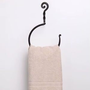 Anneau porte-serviettes en fer robuste, support de salle de bain durable avec forte capacité de charge pour les projets de décoration intérieure modernes - Product Image 1