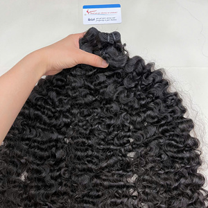 Extensiones de Cabello Humano Rizado Birmano de Primera Calidad, Textura Brillante y Suave, Densidad Completa, Puntas Gruesas, Listas para Enviar - Product Image 1