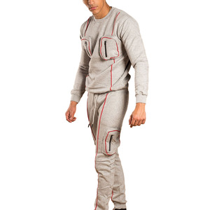 Ensemble survêtement homme col rond et pantalon de jogging, design personnalisé - Product Image 2