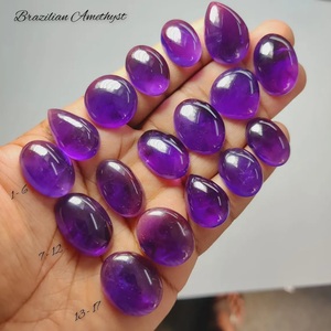 Cabochon d'améthyste naturelle brésilienne, cristal violet royal, pierre précieuse pour bijoux, cristal de guérison Reiki, méditation - Product Image 1