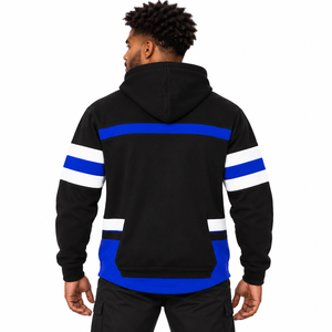Sudadera con Capucha Sigma Negra para Hockey, Estilo Jersey Deportivo Premium, Bordada, Informal, Unisex, para Entrenamiento y Equipo - Product Image 2