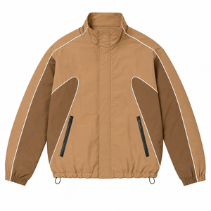 New Premium Quality Nylon Polyester Casual Solid Tracksuit Set <b>Zip</b>-<b>up</b> <b>Jacket</b> Lightweight Waterproof Breathable Unisex Tracksuit - Product Image 4
