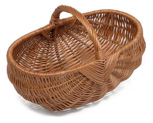 New Design White Rattan <b>Gift</b> Basket <b>Gift</b> <b>Hamper</b> Fruit Basket for Party/Picnic Home Decoration Wholesale From India - Product Image 5