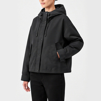 Veste coupe-vent vintage pour homme, nouvelle collection 2026, avec logo personnalisé, col montant, broderie, fermeture éclair frontale, coupe ample, manches longues