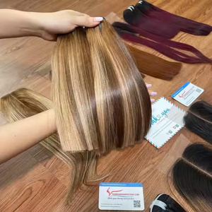 Meilleure vente Extensions de cheveux humains vietnamiens lisses de qualité supérieure Prix de gros 100% Cheveux vierges en mèches - Product Image 3