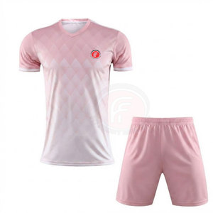 Ensemble de maillots et shorts de football respirants de haute qualité avec ceinture élastique, design unisexe, service OEM pour les matchs de compétition - Product Image 3