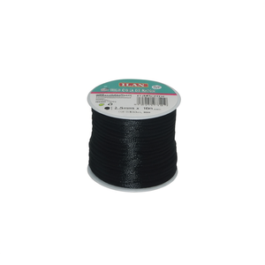 Corda di nylon nera da 2,5 mm x 10 m per braccialetti - Product Image 1