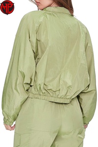 Lightweight Windbreaker Tracksuits Women 2 Piece Outfits Button High Waist <b>Shorts</b> Plus Size Streetwear <b>Nylon</b> Tracksuit for Women - Product Image 6