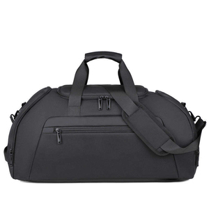 Black Travel Gym <b>Bag</b> <b>Overnight</b> Duffel <b>Bag</b> Large Capacity Sports <b>Overnight</b> Tote With Shoulder Strap - Product Image 1