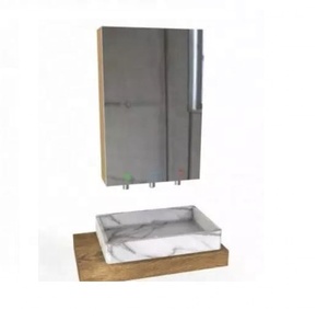 Robinet à capteur moderne en acier inoxydable de Taiwan avec sèche-mains et distributeur de savon pour station de lavage d'hôtel, armoire de salle de bain, miroir - Product Image 4